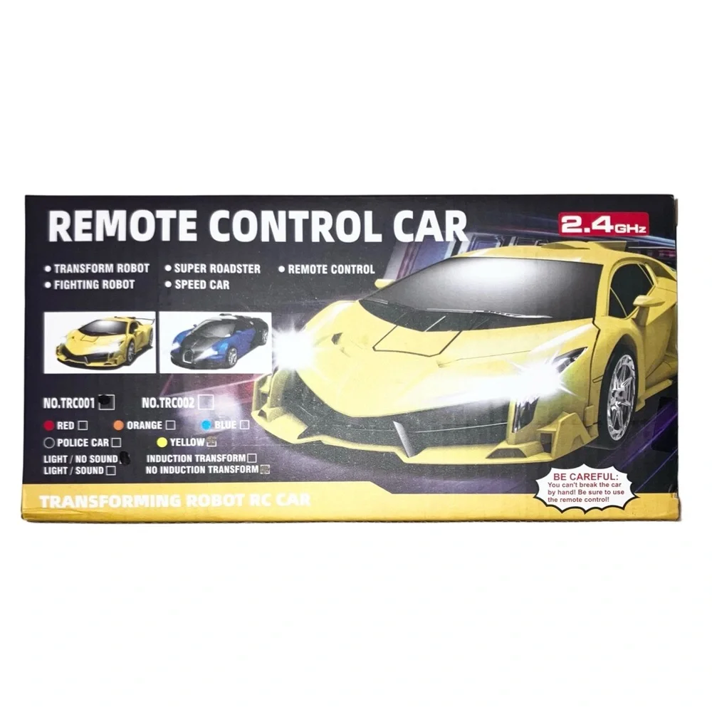 Remote Control Car, Transform Robot RC Cars for Kids Toys, 2.4Ghz 1:18 Scale